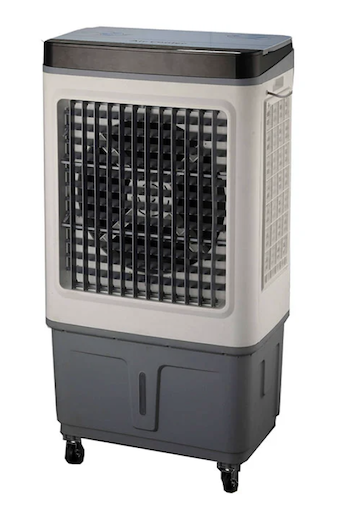 Ventilador de resfriamento de ar evaporativo portátil com polia universal